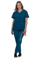 Cardi 6-Pocket V-Neck Top: 038