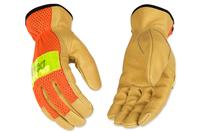 Hi-Vis Orange Mesh & Grain Pigskin Palm: ORG