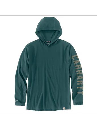 Carhartt Force® Relaxed Fit Long-Sleeve Logo Graphic Hooded T-Shirt