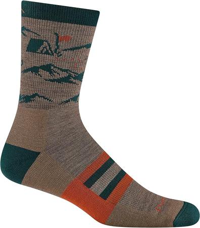 Men's Hike Hike Hut Micro Crew Midweight Hiking Socks