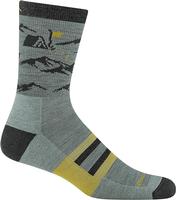 Men's Hike Hike Hut Micro Crew Midweight Hiking Socks: SEA