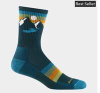 Darn Tough Vermont Sunset Ridge Crew Lightweight with Cushion Sock: BOT