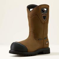 Longview Shock Shield Waterproof Composite Toe Work Boot: BRN