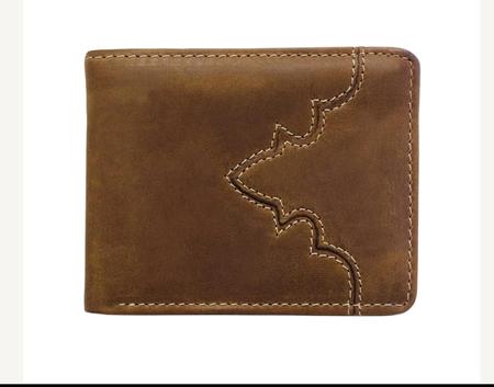Leggin Men's Aged Bark Leather Black Wallet