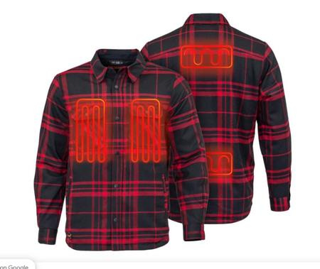 Mobile Warming Men's Heated Flannel Jacket