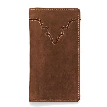 Silver Creek Brown Western Classic Checkbook Wallet
