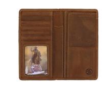 Silver Creek Brown Western Classic Checkbook Wallet: N/A