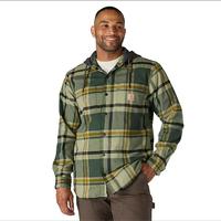 Rugged Flex® Relaxed Fit Flannel Fleece Lined Hooded Shirt Jac: GI5