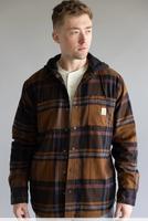 Rugged Flex® Relaxed Fit Flannel Fleece Lined Hooded Shirt Jac: N04