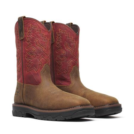Buffalo Ridge – WP 11? Brown/Scarlet Nano Sq Toe