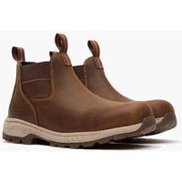 Georgia Boot Eagle Trail Women's Waterproof Alloy Toe Chelsea Work Boot: BRN