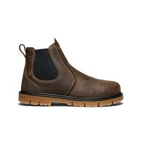 Men's San Jose Chelsea 90° Heel Boot (Aluminum Toe): BRN