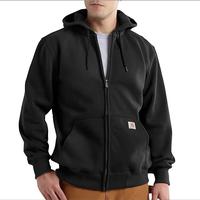 Rain Defender® Paxton Heavyweight Hooded Zip Front Sweatshirt: Black