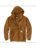 Rain Defender® Paxton Heavyweight Hooded Zip Front Sweatshirt: BRN