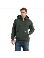 Rain Defender® Paxtpn Heavyweight Hooded Zip Mock Sweatshirt: GI5