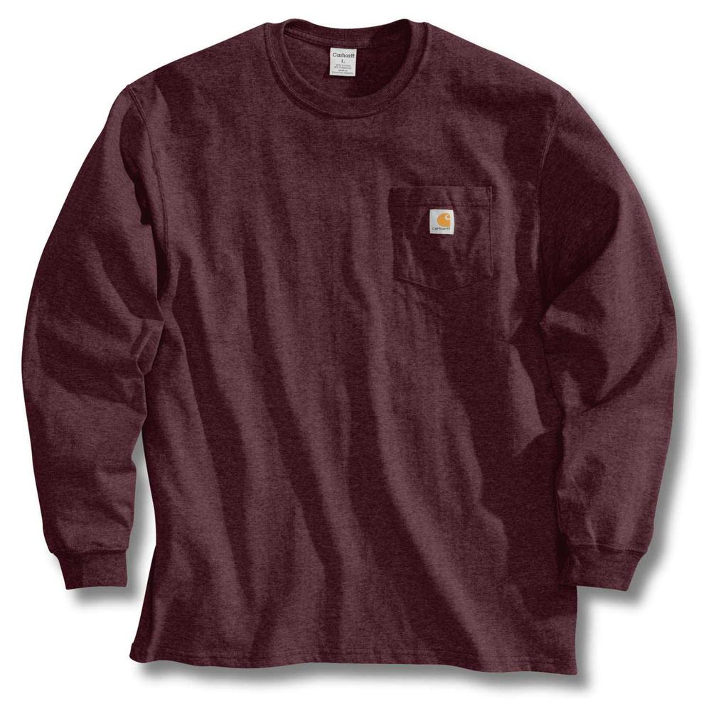 Carhartt Mens K126 Long Sleeve Workwear Pocket T-Shirt H1/H2-126