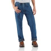 Carhartt B172 Relaxed Fit Flannel Lined Jeans DST