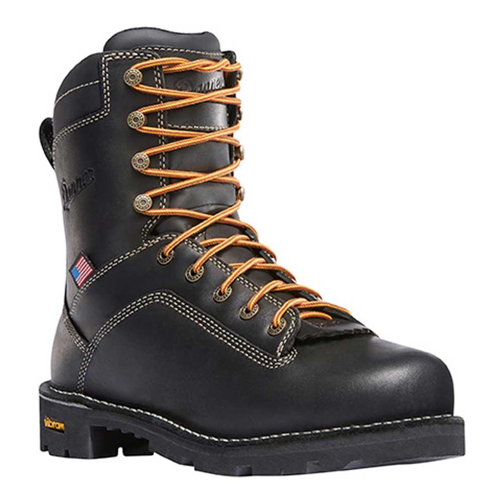 Details about   Danner Men's 17311 Quarry USA 8" Black Alloy Toe GTX WP EH Safety Work Boots 