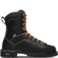 Danner Quarry USA 8-inch Waterproof Safety Toe Work Boots: BLK
