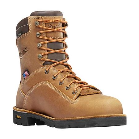 Danner Quarry Distressed Brown Waterproof Alloy Toe Work Boot