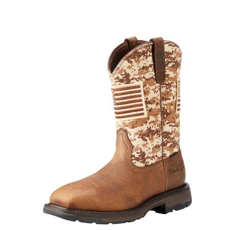 Ariat  WorkHog Patriot Steel Toe Work Boot