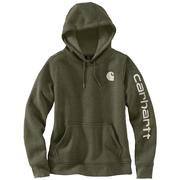 Carhartt 102791 Women's Relaxed Fit Midweight Logo Sleeve Graphic Hoodie G73