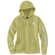 Carhartt 102791 Women's Relaxed Fit Midweight Logo Sleeve Graphic Hoodie GB9