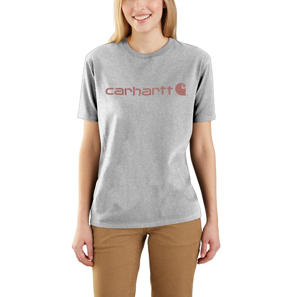 Carhartt 103592 Womens WK195 Workwear Logo SS T Shirt - G15