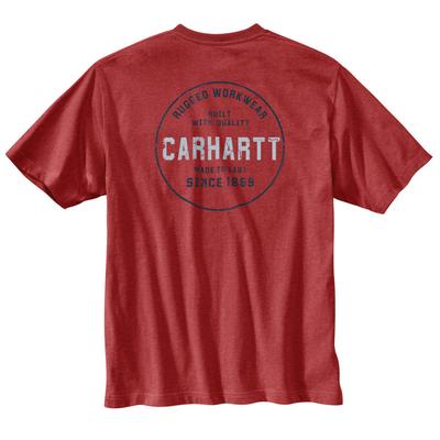  Carhartt 104178 Relaxed Fit Heavyweight Short Sleeve Pocket Rugged Graphic T Shirt