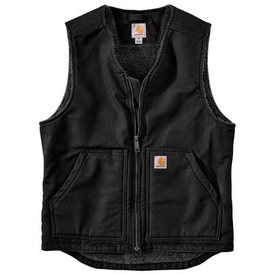  Carhartt 104277 Loose Fit Washed Duck Sherpa- Lined Mock- Neck Vest