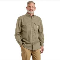 Carhartt Twill Shirt with Pocket Flaps: KHI