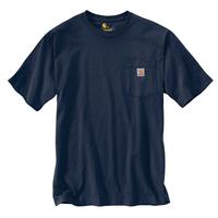 Carhartt Loose Fit Heavyweight Short-Sleeve Pocket T-Shirt: Navy