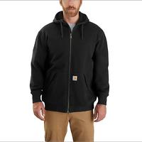 CARHARTT  RAIN DEFENDER® LOOSE FIT MIDWEIGHT THERMAL-LINED FULL-ZIP SWEATSHIRT: Black