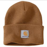 Knit Cuffed Beanie: BRN