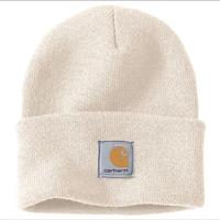 Knit Cuffed Beanie: White