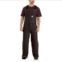 Loose Fit Washed Duck Insulated Bib Overall: DKB