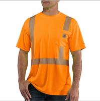 High-Visibility Force Relaxed Fit Lightweight SS Class 2 Pocket T-Shirt: 824