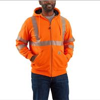 Hi-Vis Rain Defender Midweight Thermal-Lined Full-Zip Class 3 Sweatshirt: BOG