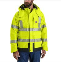High-Visibility Waterproof Loose Fit Heavyweight Insulated Class 3 Jacket: BLM
