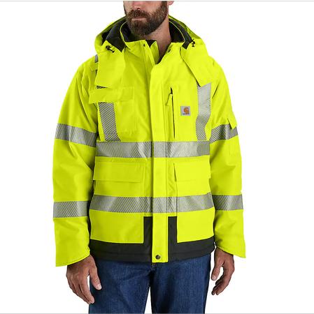 High-Visibility Waterproof Loose Fit Heavyweight Insulated Class 3 Jacket