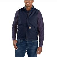 Flame_Resistant Duck Sherpa-Lined Mock Neck Vest: DNY