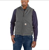 Flame_Resistant Duck Sherpa-Lined Mock Neck Vest: GVL