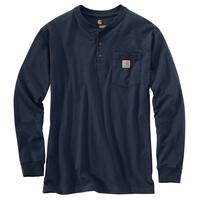 Carhartt Long Sleeve Workwear Henley: Navy