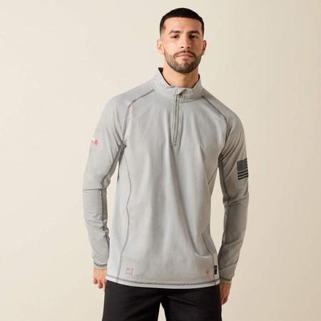 FR Combat Stretch Patriot 1/4 Zip LS Work Shirt