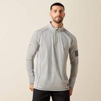 FR Combat Stretch Patriot 1/4 Zip LS Work Shirt: SLV