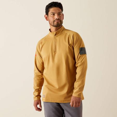 FR Combat Stretch Patriot 1/4 Zip Work Shirt