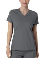RENEW Knit Women's Flex-n-Reach V-Neck Raglan Scrub Top: PEWT