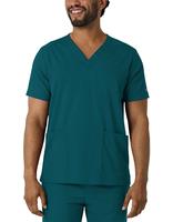 Boundless Men's Multi Pocket V-Neck Scrub Top: CARI