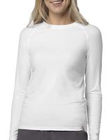 Carhartt Force Sub-Scrubs Women's Performance Long Sleeve Tee: White