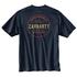 Carhartt 104178 Relaxed Fit Heavyweight Short Sleeve Pocket Rugged Graphic T Shirt - blue back